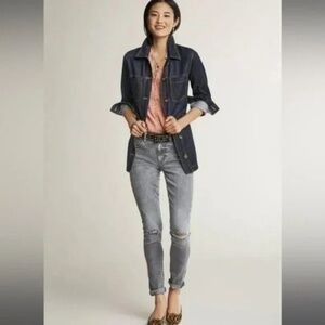 Cabi High Skinny Gray Vapor Wash Denim Jeans #3939